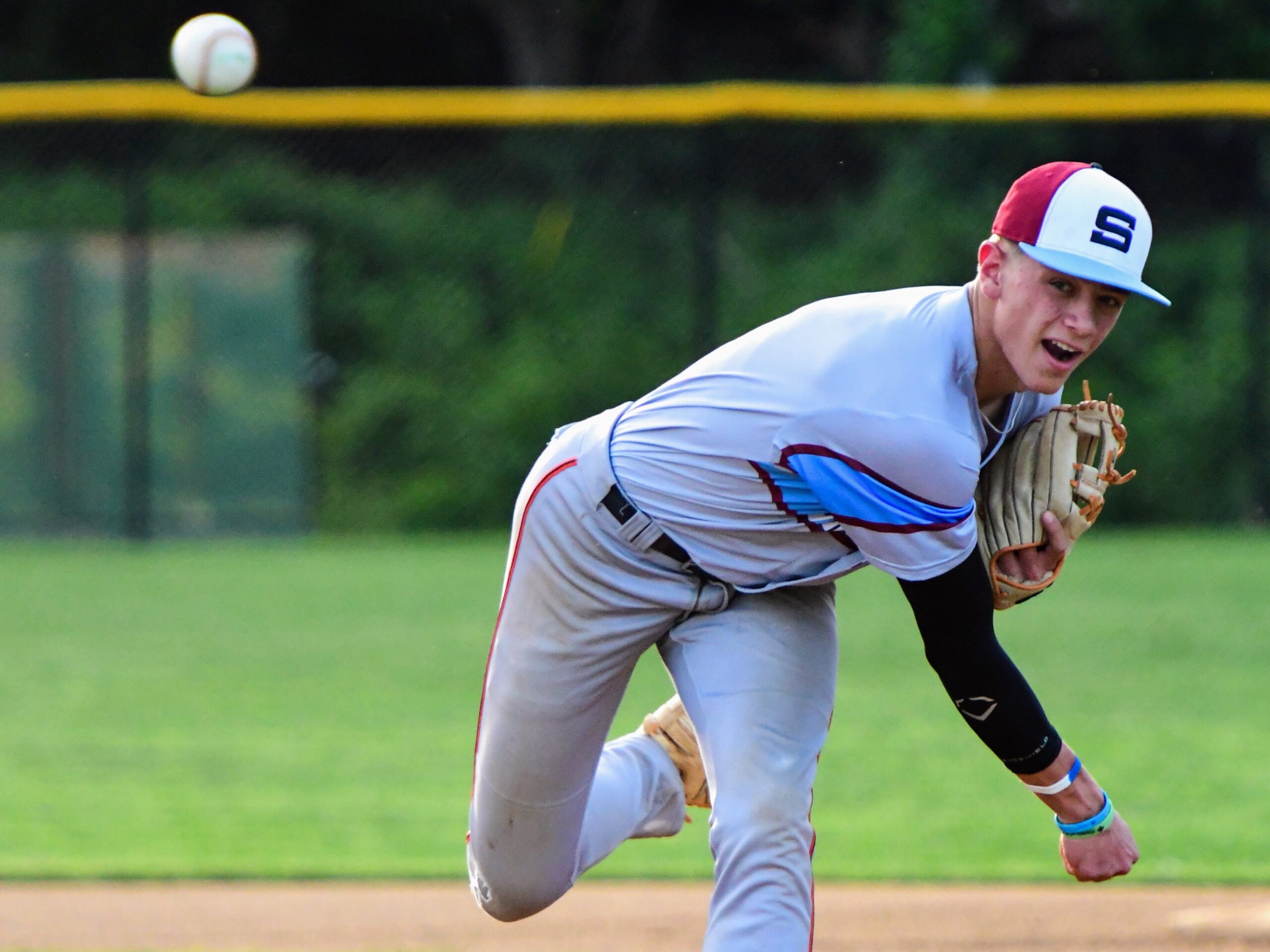 District 17 baseball players during summer competition