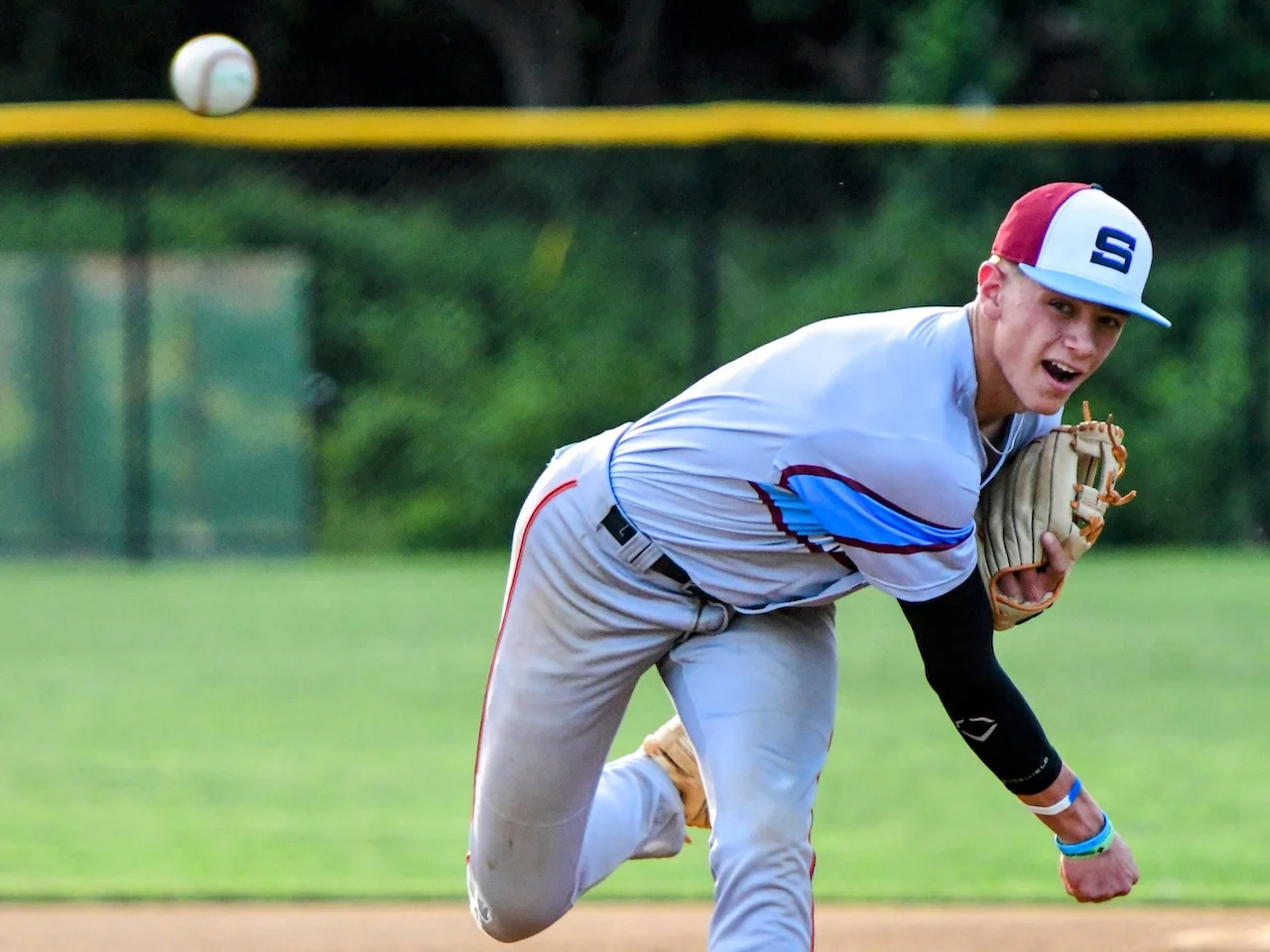 District 17 baseball players during summer competition