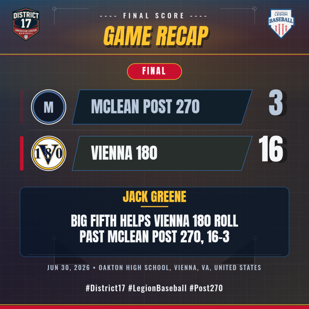 McLean Post 270 vs Vienna 180