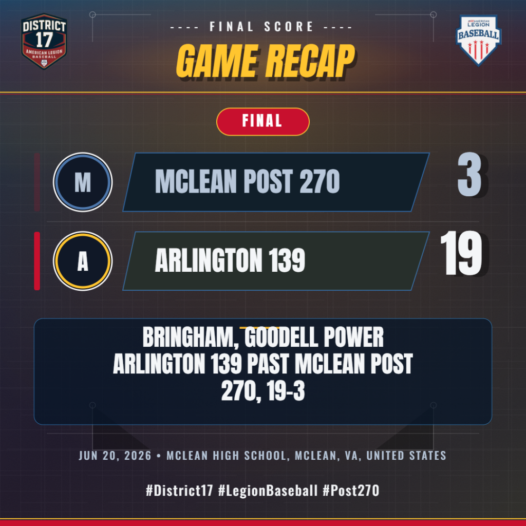 McLean Post 270 vs Arlington 139