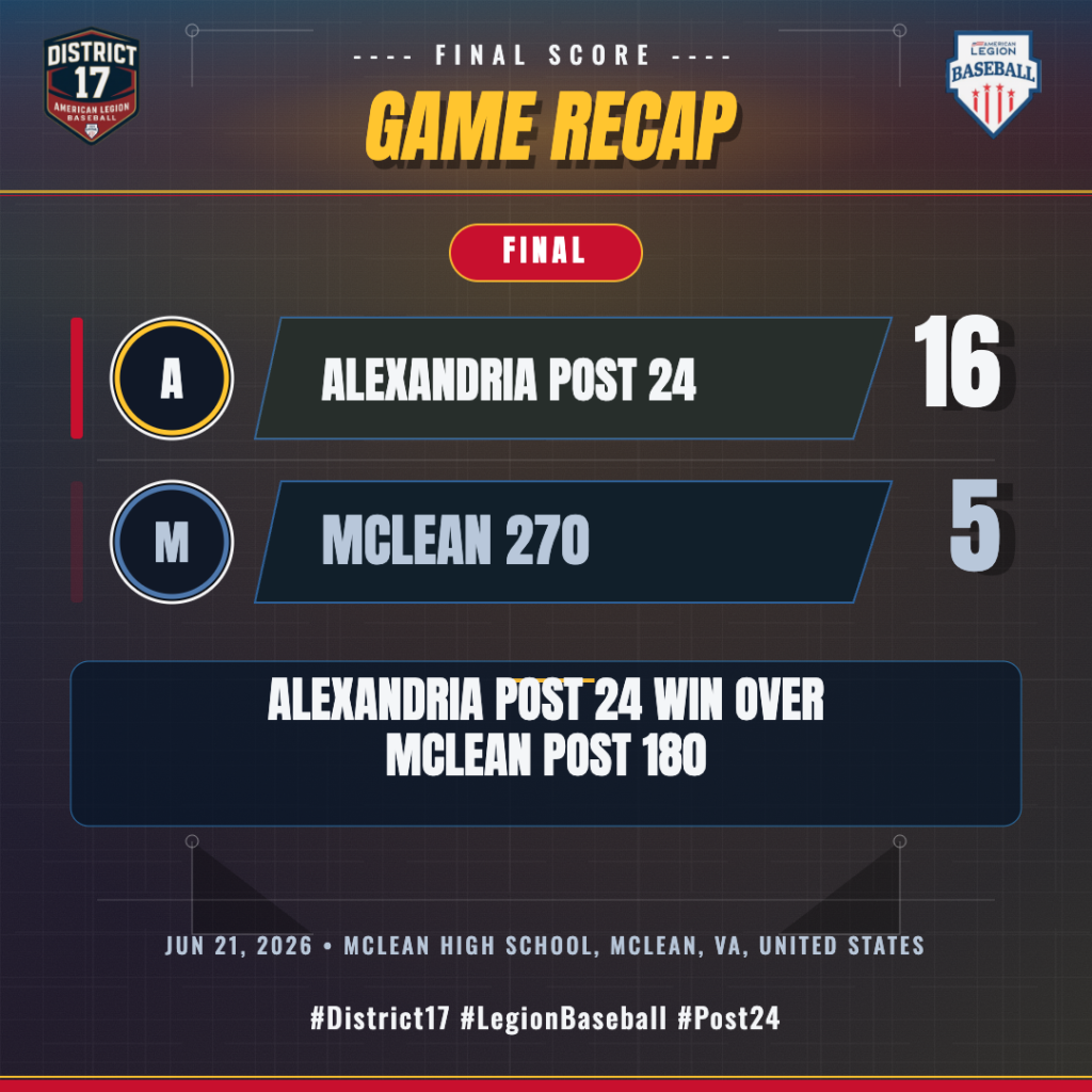 Alexandria Post 24 vs McLean 270