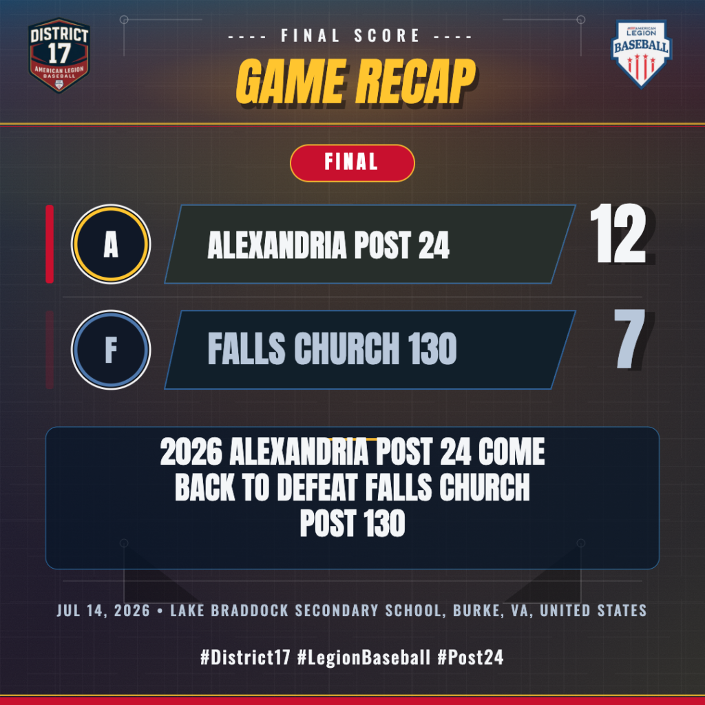 Alexandria Post 24 vs Falls Church 130