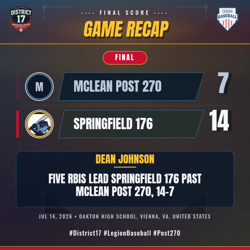 McLean Post 270 vs Springfield 176
